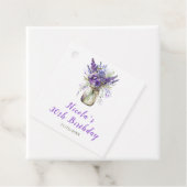 Lavender Mason Jar Birthday Geschenkanhänger (Beispiel)