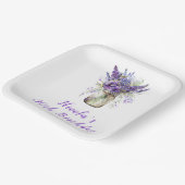 Lavender Mason Jar Birthday Pappteller (Gewinkelt)