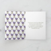 Lavender Mason Jar Brautparty Dankeskarte (Innenseite)