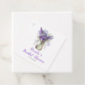 Lavender Mason Jar Brautparty Geschenkanhänger (Beispiel)