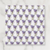 Lavender Mason Jar Brautparty Geschenkanhänger (Rückseite)