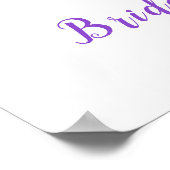 Lavender Mason Jar Brautparty Willkommen Poster (Ecke)