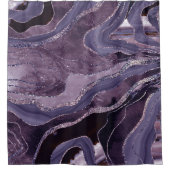 Lavender Mauve Agate Glitzer Glam #1  Duschvorhang (Vorderseite)