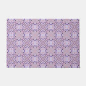 Lavender Mauve Pink Lila Geometrie Abstrakte Kunst Fußmatte (Vorderseite)