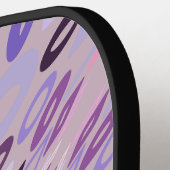 Lavender Mauve Pink Lila Geometrie Abstrakte Kunst Pickleball Schläger (Linke Seite)