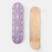 Lavender Mauve Pink Lila Geometrie Abstrakte Kunst Skateboard (Vorderseite)
