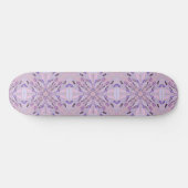 Lavender Mauve Pink Lila Geometrie Abstrakte Kunst Skateboard (Horizontal)