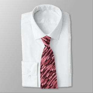 Lavender Mauve Pink und Black Abstrakt Necktie Krawatte