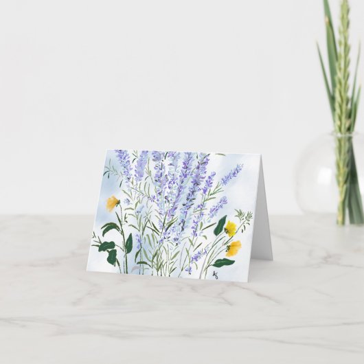Lavender Meadow - Impression Karte (Vorderseite)