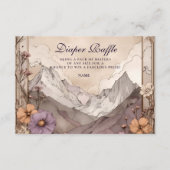 Lavender Meadow Peaks Diapper Raffle  Begleitkarte (Vorderseite)