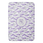 Lavender Meadows Mit Monogramm Badematte (Vorderseite Vertikal)