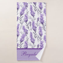 Lavender Meadows Mit Monogramm