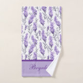 Lavender Meadows Mit Monogramm Badhandtuch Set (Handtuch)