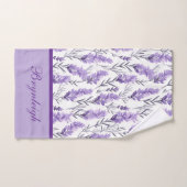 Lavender Meadows Mit Monogramm Badhandtuch Set (Handtuch)