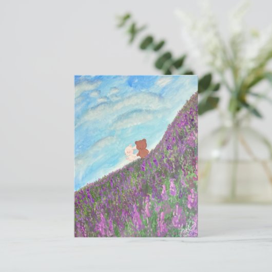 "Lavender Memory" Postcard & Envelope Set Postkarte (Stehend Vorderseite)