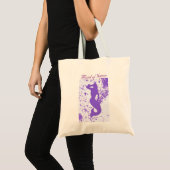 Lavender Mermaid Trauzeugin Tragetasche (Vorderseite (Produkt))