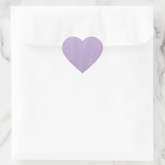 Lavender Mess Herz-Aufkleber (Tasche)