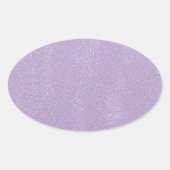 Lavender Mess Ovaler Aufkleber (Vorderseite)