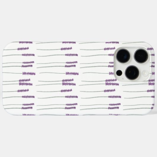 Lavender – Minimal Botanical Phone Case (Rückseite (Horizontal))