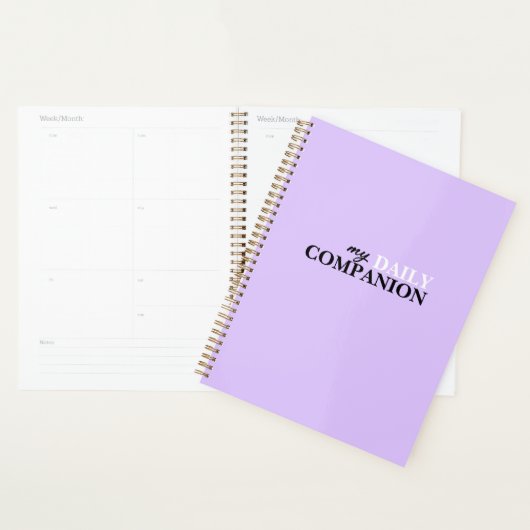 Lavender Minimalistic Daily Planner Planer (Anzeige)
