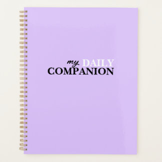 Lavender Minimalistic Daily Planner Planer