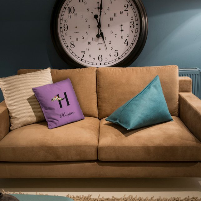 Lavender minimalistisch Wasserfarbe Kissen (Von Creator hochgeladen)