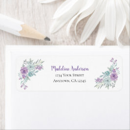 Lavender & Minze Floral Wasserfarbe | RÜCKSENDEADR