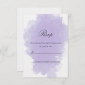 Lavender Mist | Antwortkarte RSVP Karte (Vorne/Hinten)