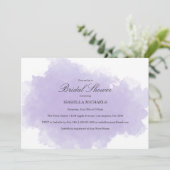 Lavender Mist | Einladung zur Brautdusche (Stehend Vorderseite)