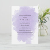 Lavender Mist | Probe - Abendessen Einladung (Stehend Vorderseite)