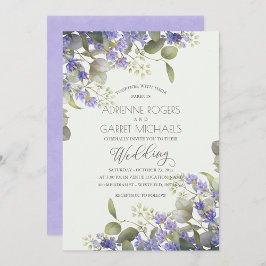 Lavender mit Eukalyptus Greenerity Wedding Einladung