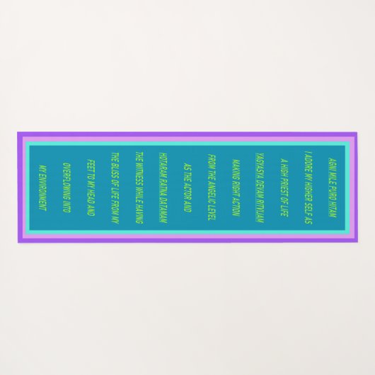 Lavender mit Shri Yogamatte (Rückseite (Horizontal))