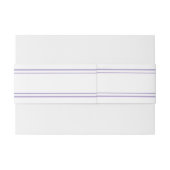 Lavender Modern Classic Wedding Invitation Einladungsbanderole (Rückseitenbeispiel)