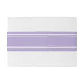 Lavender Modern Elegant Wedding Invitation Einladungsbanderole (Rückseitenbeispiel)