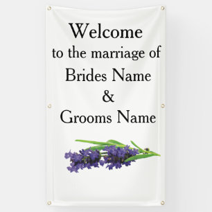 Lavender Modern Simple Elegant Wedding Ideas Banner
