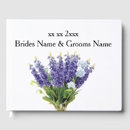 Lavender Modern Simple Elegant Wedding Ideas Gästebuch