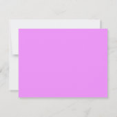 Lavender Modern Wavy Border Personalized Note Card Einladung (Rückseite)