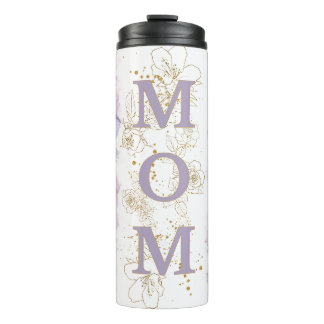 Lavender Mom Photo Coffee Travel Tumbler Mug Thermosbecher