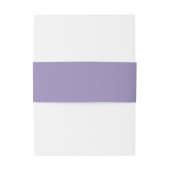Lavender Monogram Wedding Einladungsbanderole (Rückseitenbeispiel)