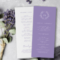 Lavender Monogram Wedding