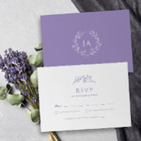 Lavender Monogram Wedding