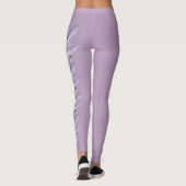 Lavender Montana Bitterroot Staat Blumen Leggings (Rückseite)