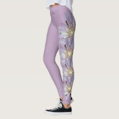 Lavender Montana Bitterroot Staat Blumen Leggings (Links)
