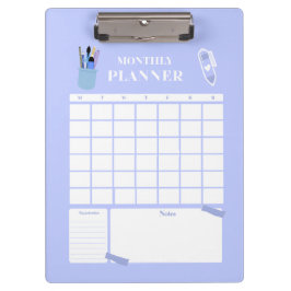 Lavender Monthly Planner Layout Art Klemmbrett