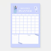Lavender Monthly Planner Layout Art Post-it Klebezettel (Vorderseite)