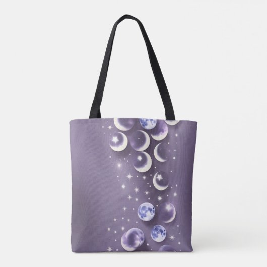 Lavender Moon Calm Dreamy Aesthetic Tasche (Rückseite)