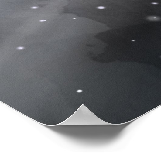 Lavender Moon Faige auf Crescent Moon Fantasy Art Poster (Ecke)