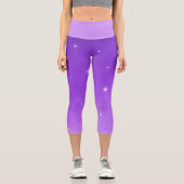 "LAVENDER MOON" HOCHHOSE CAPRI LEGGINGS (Vorderseite)