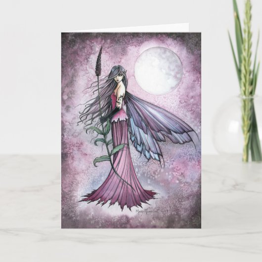 Lavender Moon Mystical Fantasy Faidies Art Karte (Vorderseite)