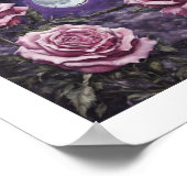 Lavender Moon-Rose-Poster Poster (Ecke)